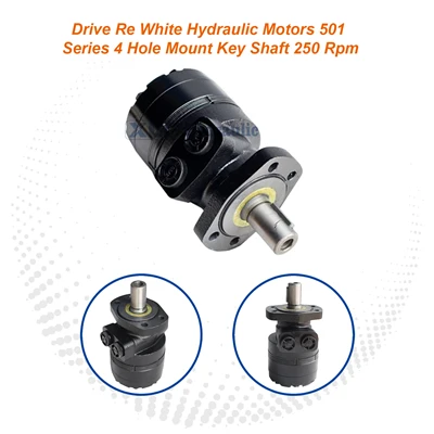 501 Series White Drive Hydraulic Motor 4-Hole Key Shaft